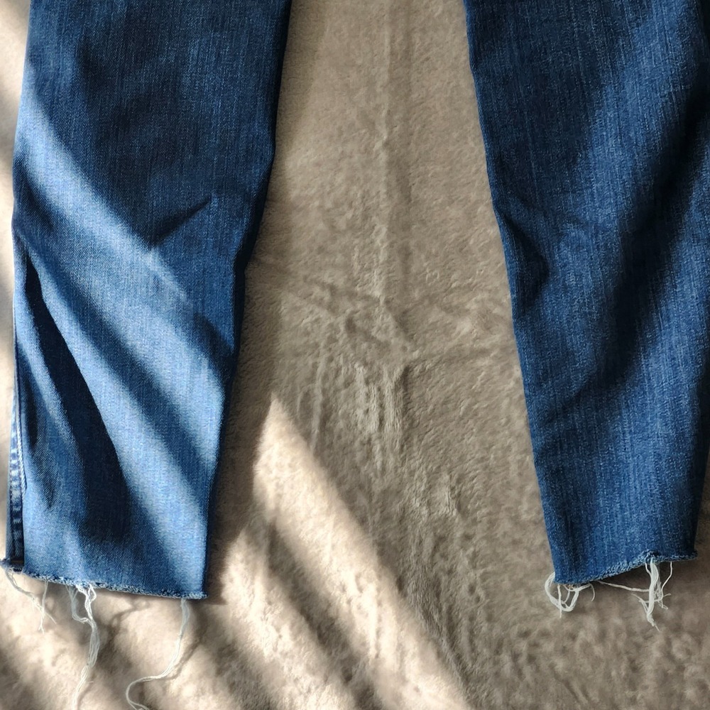Madewell Jeans Womens 26 Blue 10" High Rise Skinny‎ Raw Hem Medium Wash  Stretch - Picture 12 of 12